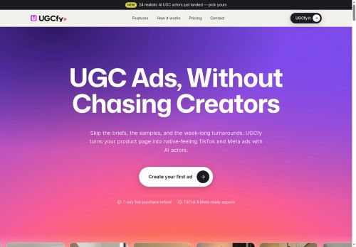 UGCFY AI - Personalized videos