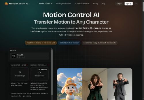 Motion Control AI - Animation Generation